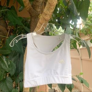 White Adidas sports bra!